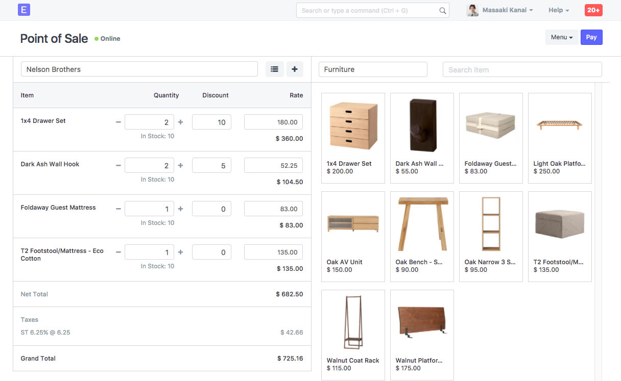 Point of Sale (ERPNext Accounting)